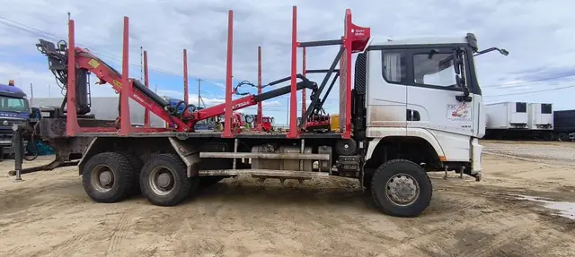 Shacman SX* 6x6 Сортиментовоз с КМУ, фото 4