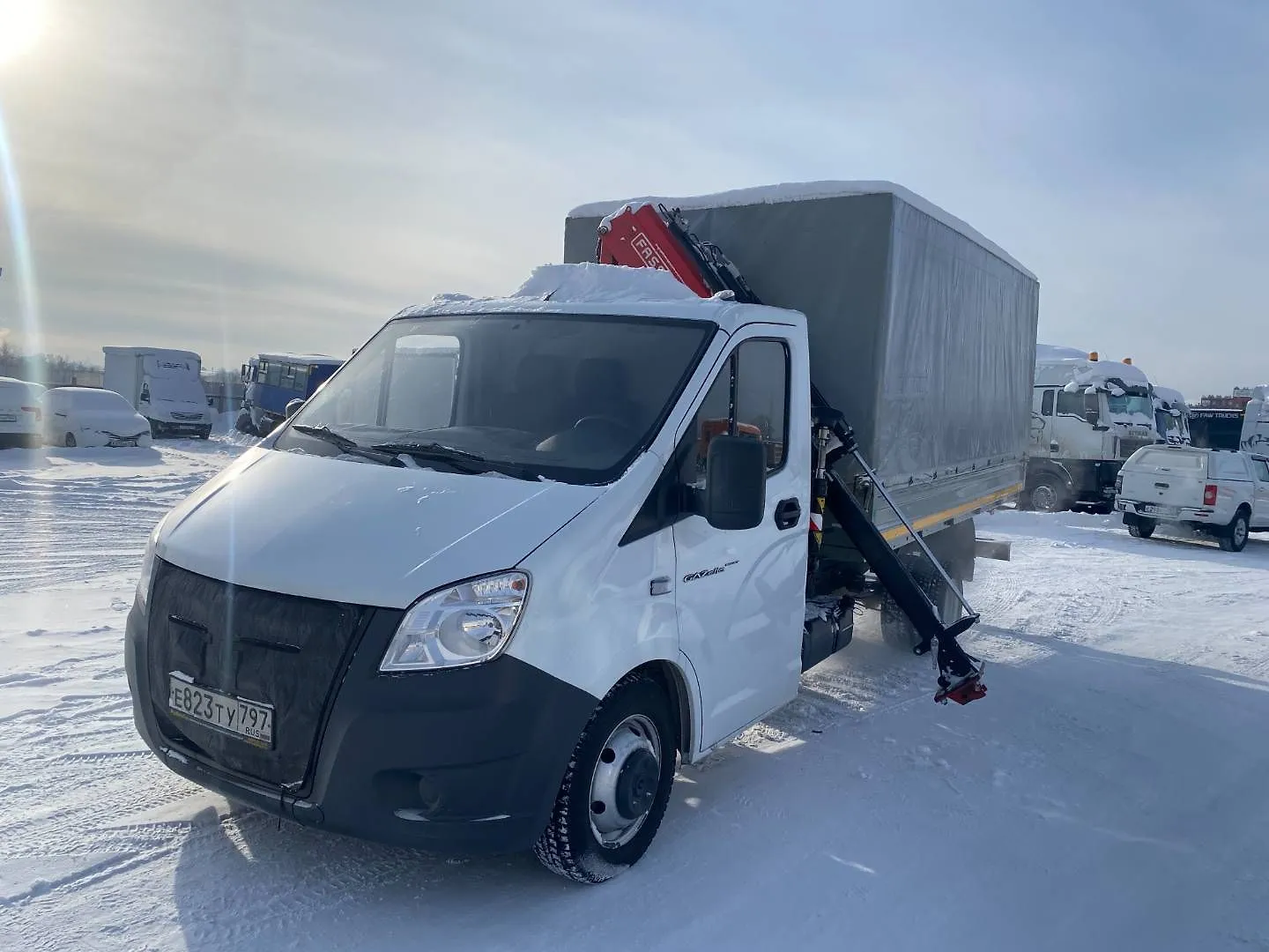 ГАЗ GAZELLE NEXT Бортовой с КМУ, фото 2