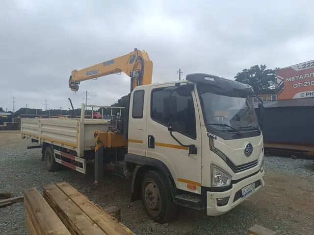 FAW Tiger V 4x2 Бортовой с КМУ, фото 2
