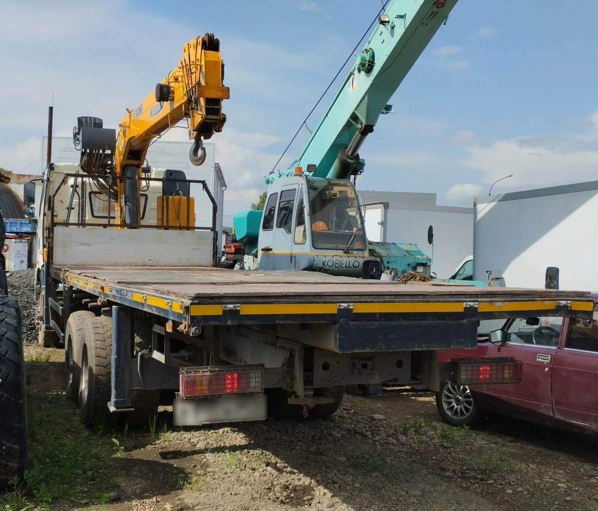 Юбо-Сумотори 4591* на шасси FAW CA 3250 6x6 Бортовой с КМУ, фото 4